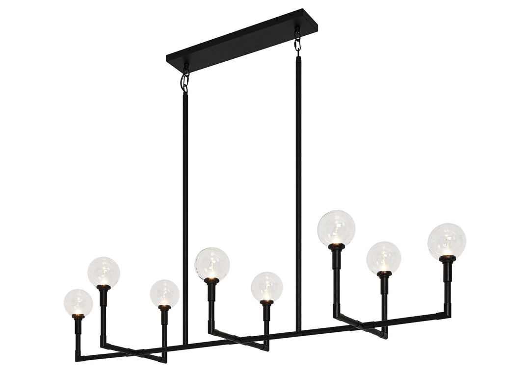 Candlestix Eight Light Chandelier in Black - available from The Lighting Shoppe, trusted by Canadian homeowners
