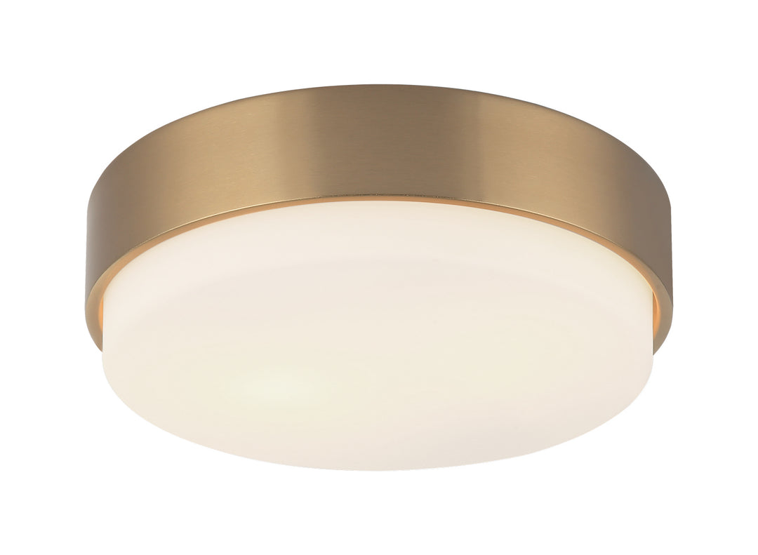 Quintz Two Light Ceiling Mount in Aged Gold Brass - available from The Lighting Shoppe, trusted by Canadian homeowners