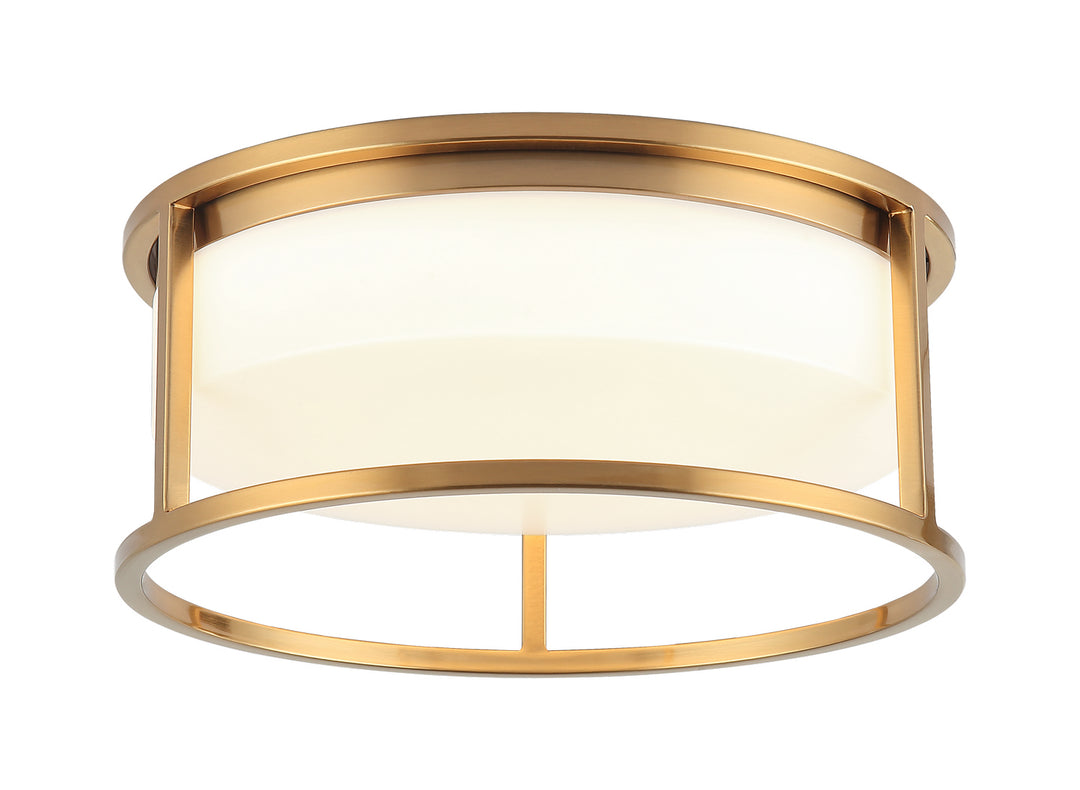 Matteo Canada - M15002AG - Two Light Ceiling Mount - Framerton - Aged Gold Brass