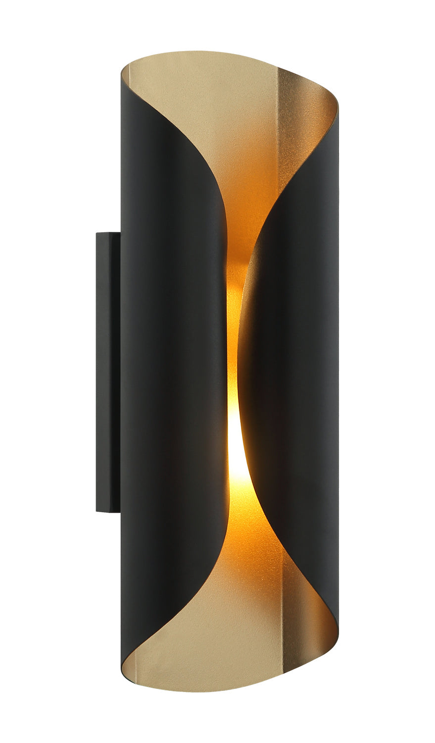 Ripcurl Two Light Wall Sconce in Matte Black - available from The Lighting Shoppe, trusted by Canadian homeowners