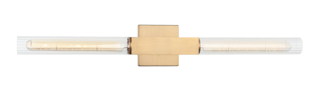 Odelle Two Light Wall Sconce in Aged Gold Brass - available from The Lighting Shoppe, trusted by Canadian homeowners