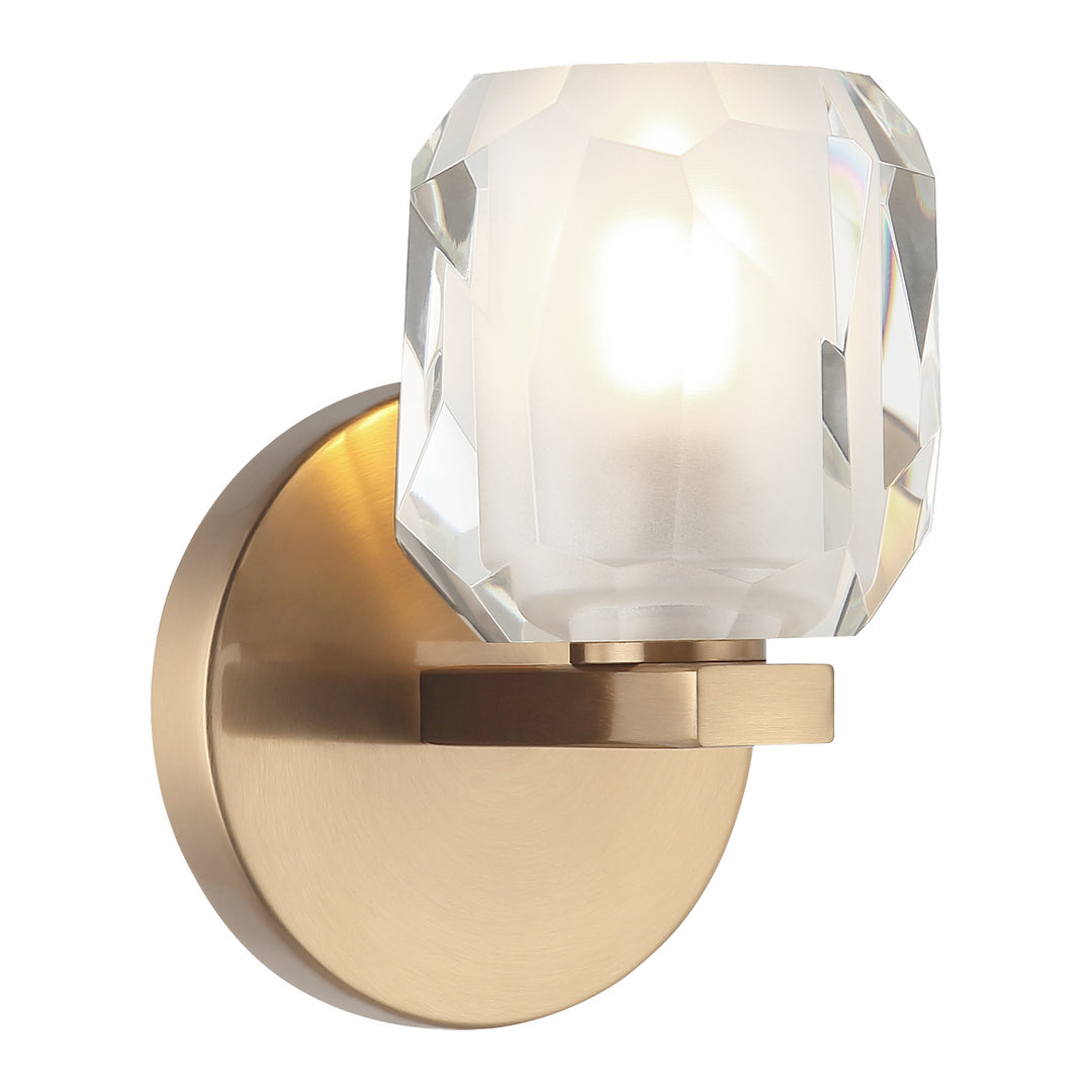 Carleton One Light Vanity in Aged Gold Brass - available from The Lighting Shoppe, trusted by Canadian homeowners