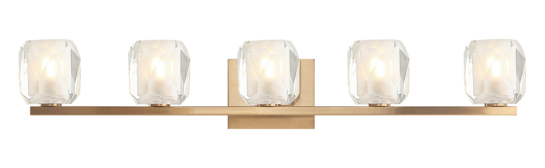 Carleton Five Light Wall Sconce in Aged Gold Brass - available from The Lighting Shoppe, trusted by Canadian homeowners
