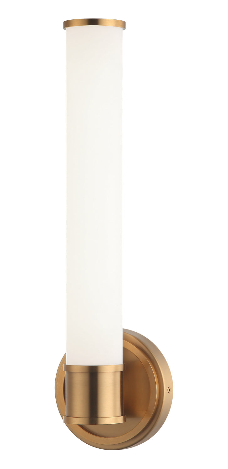 Steveston LED Wall Sconce in Aged Gold Brass - available from The Lighting Shoppe, trusted by Canadian homeowners