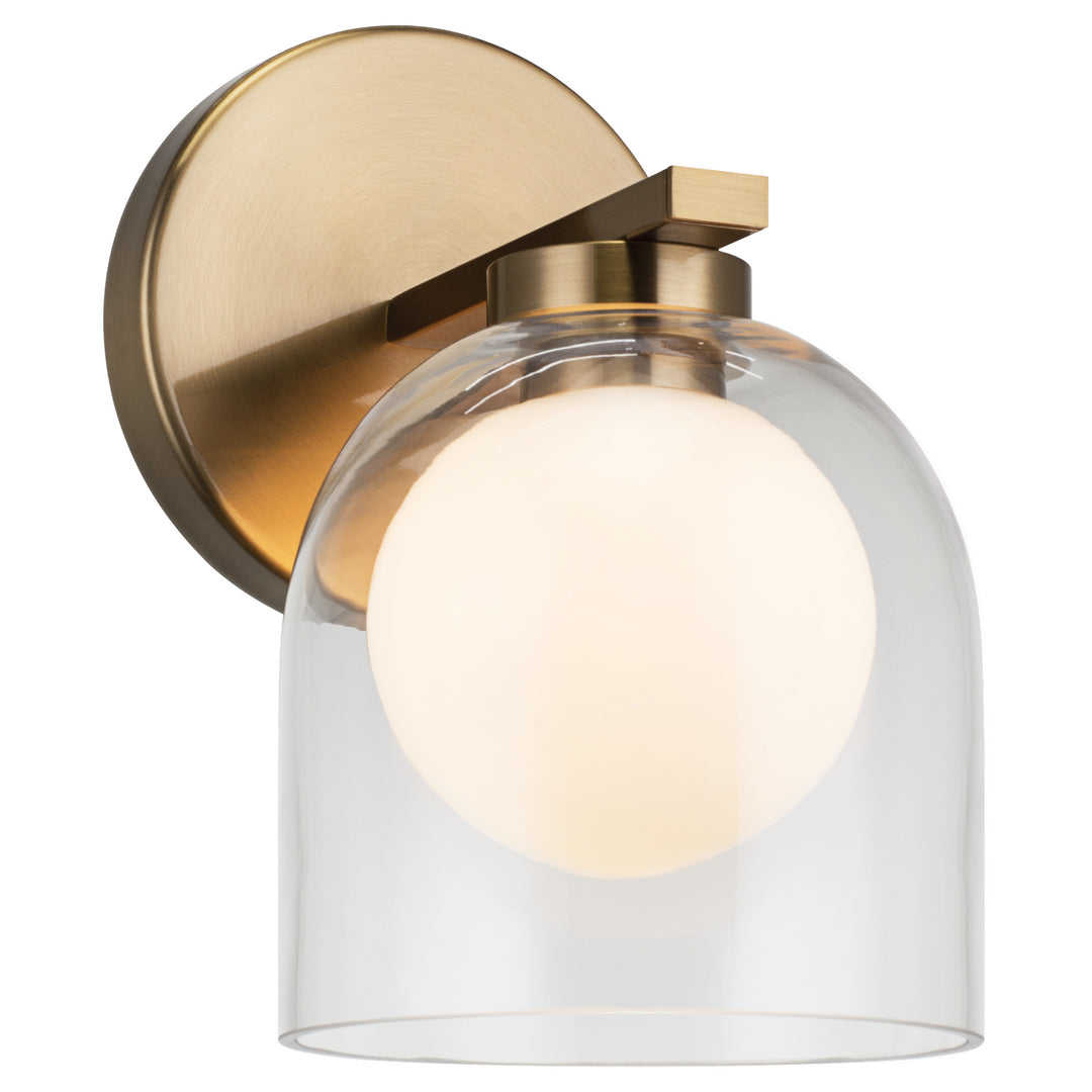 Derbishone One Light Wall Sconce in Aged Gold Brass - available from The Lighting Shoppe, trusted by Canadian homeowners