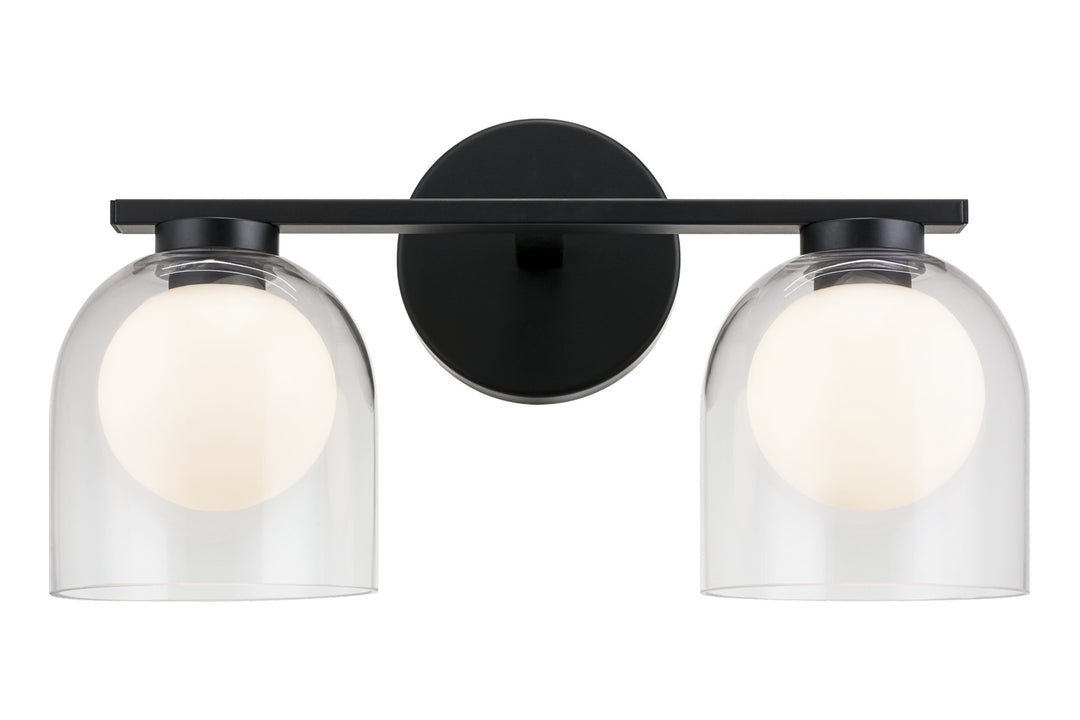 Derbishone Two Light Wall Sconce in Black - available from The Lighting Shoppe, trusted by Canadian homeowners