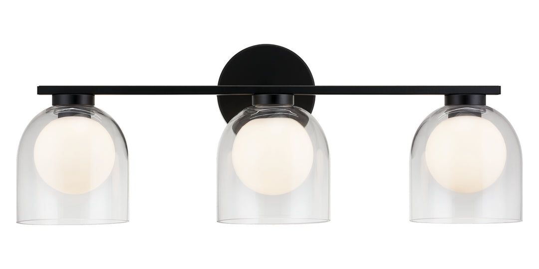 Derbishone Three Light Wall Sconce in Black - available from The Lighting Shoppe, trusted by Canadian homeowners