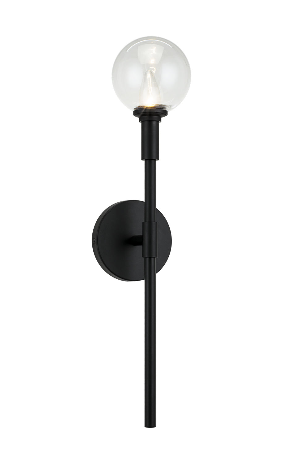 Candlestix One Light Wall Sconce in Black - available from The Lighting Shoppe, trusted by Canadian homeowners