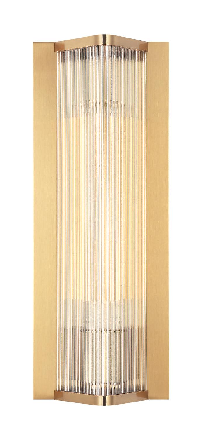 Palmira One Light Wall Sconce in Aged Gold Brass - available from The Lighting Shoppe, trusted by Canadian homeowners