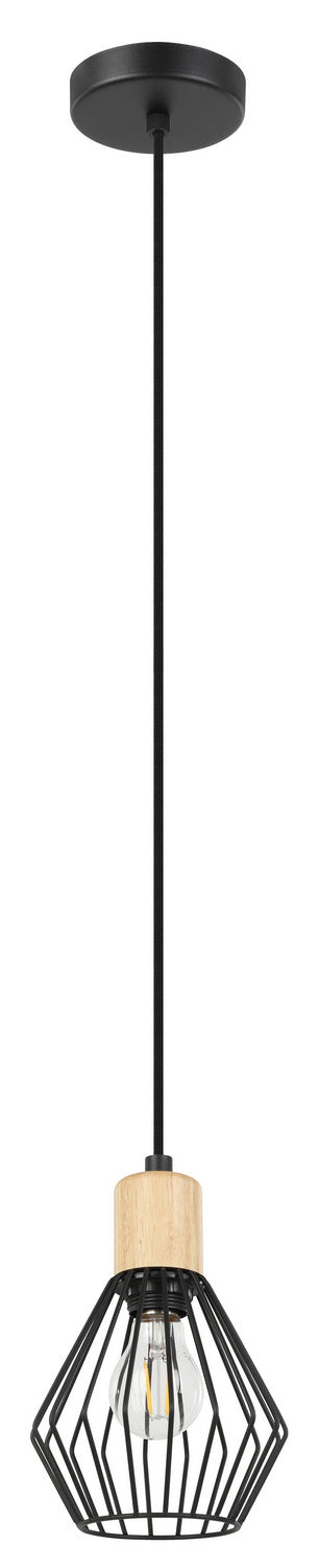 Eglo Canada - 205587A - One Light Pendant - Palmorla - Structured Black