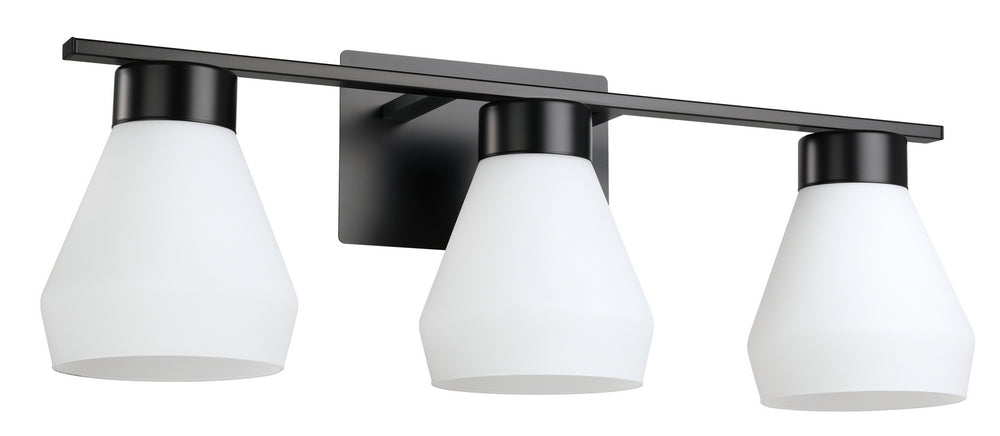 Copeland Three Light Bath/Vanity in Matte Black - available from The Lighting Shoppe, trusted by Canadian homeowners