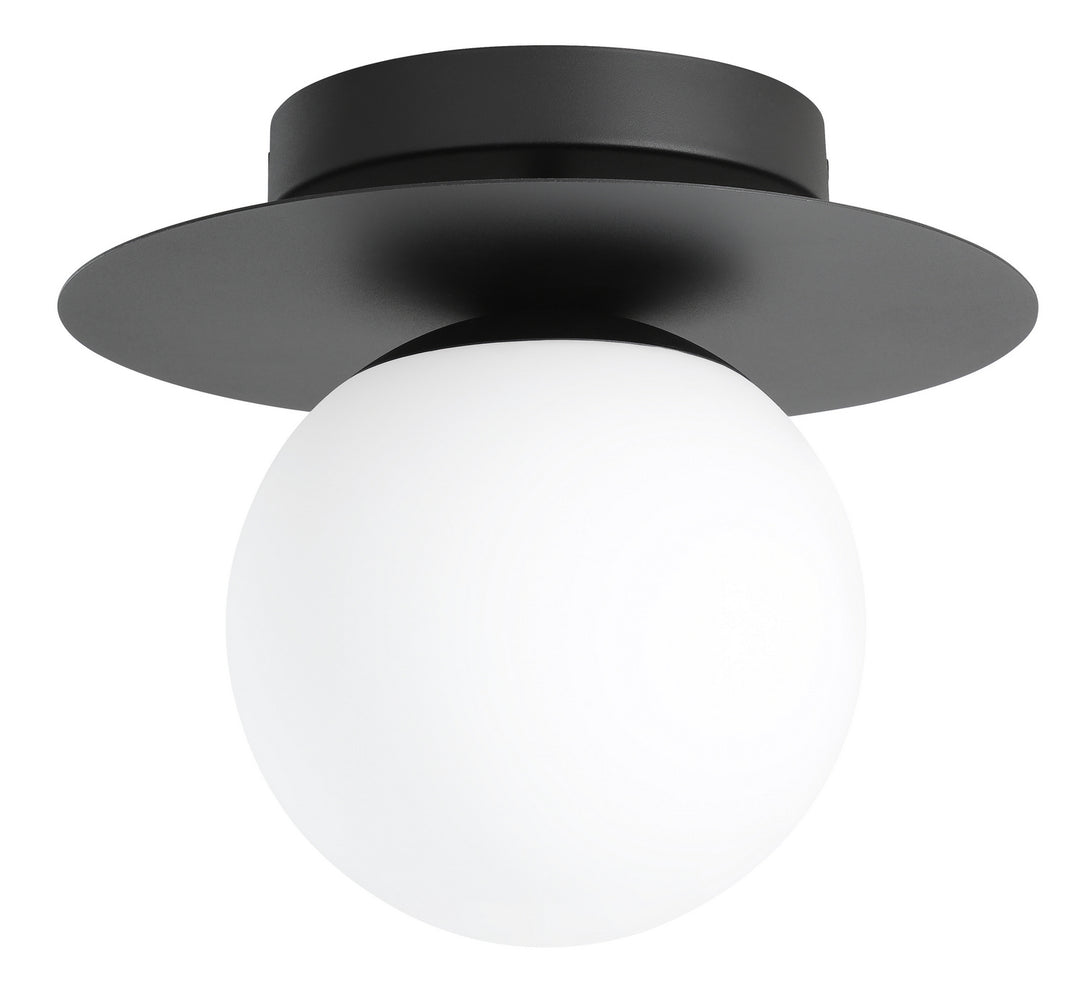 Arenales One Light Ceiling Mount in Structured Black - available from The Lighting Shoppe, trusted by Canadian homeowners
