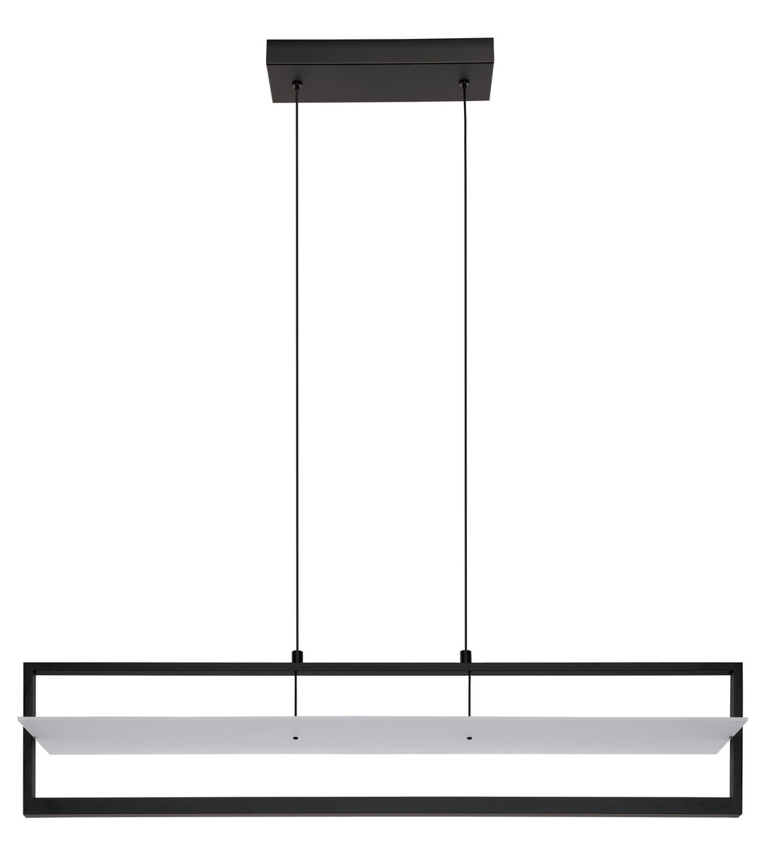 Farneta LED Linear Pendant in Structured Black - available from The Lighting Shoppe, trusted by Canadian homeowners