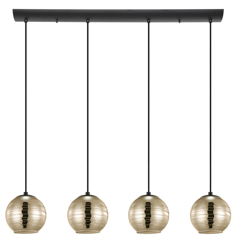 Lemorieta Four Light Pendant in Black - available from The Lighting Shoppe, trusted by Canadian homeowners