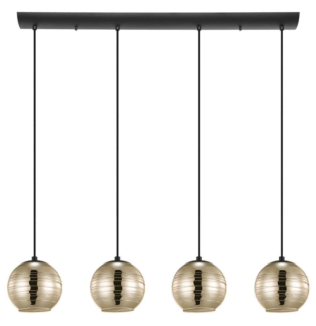 Lemorieta Four Light Pendant in Black - available from The Lighting Shoppe, trusted by Canadian homeowners