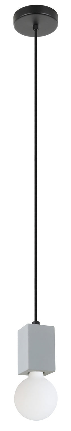 Prestwick 3 One Light Pendant in Black & Grey Concrete - available from The Lighting Shoppe, trusted by Canadian homeowners
