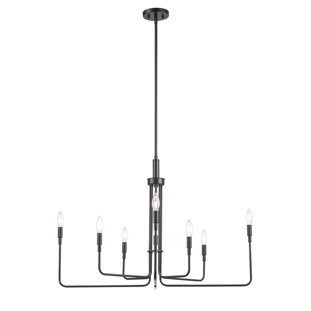 Charlotte Eight Light Chandelier in Black - available from The Lighting Shoppe, trusted by Canadian homeowners