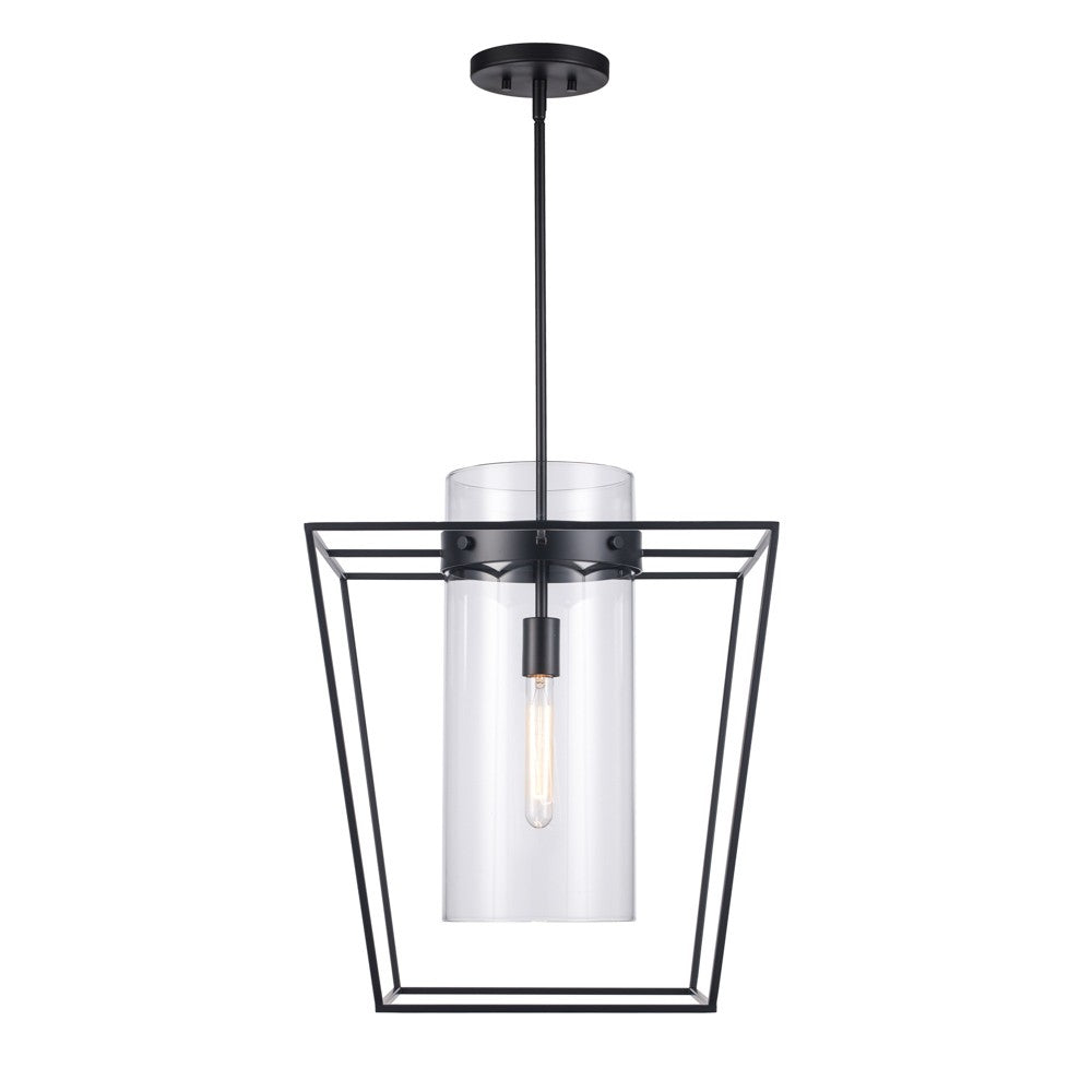 Nova One Light Pendant in Black - available from The Lighting Shoppe, trusted by Canadian homeowners