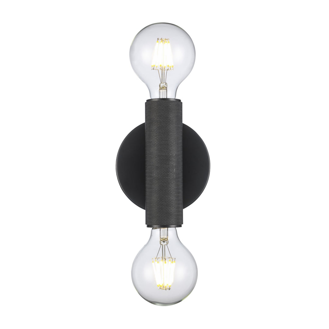 Auburn Two Light Wall Sconce in Black - available from The Lighting Shoppe, trusted by Canadian homeowners