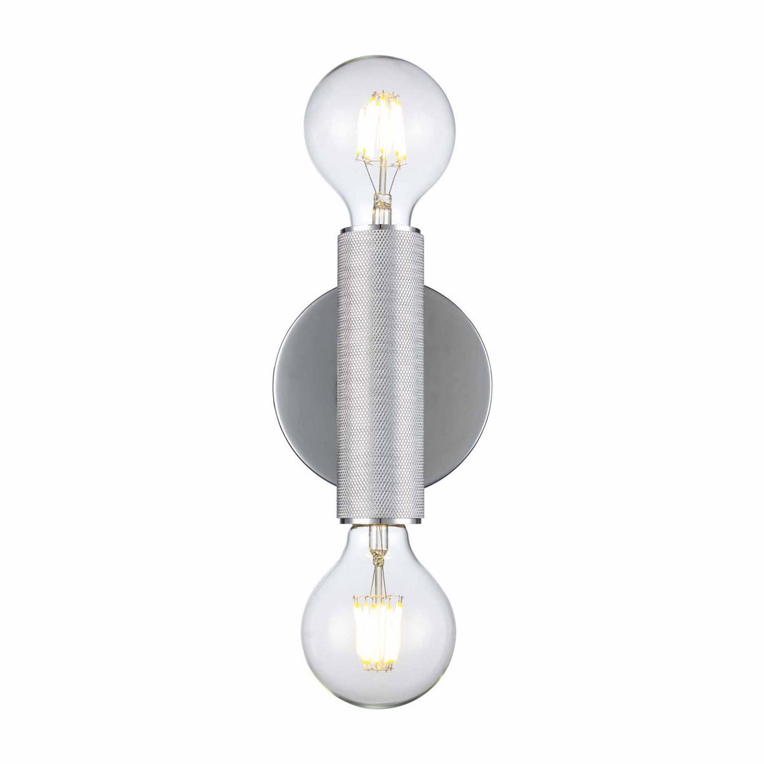 Auburn Two Light Wall Sconce in Polished Chrome - available from The Lighting Shoppe, trusted by Canadian homeowners