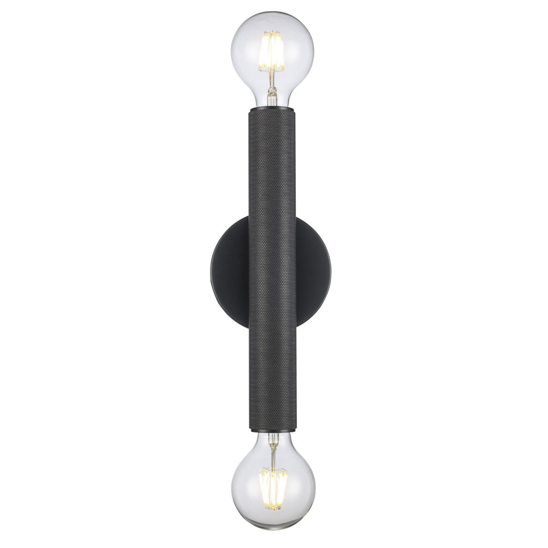 Auburn Two Light Wall Sconce in Black - available from The Lighting Shoppe, trusted by Canadian homeowners