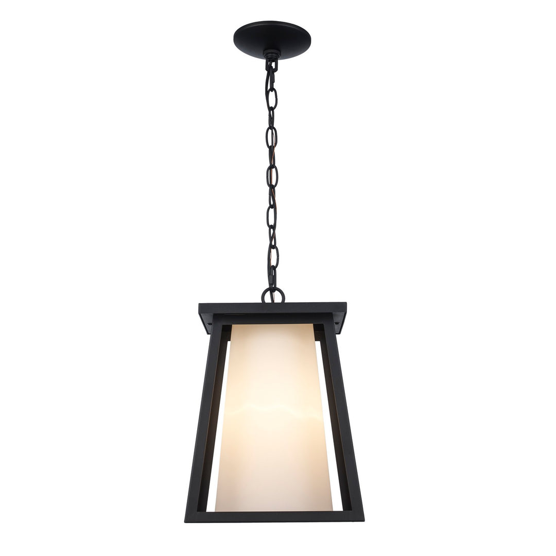Kingsbury One Light Outdoor Hanging Lantern in Black - available from The Lighting Shoppe, trusted by Canadian homeowners
