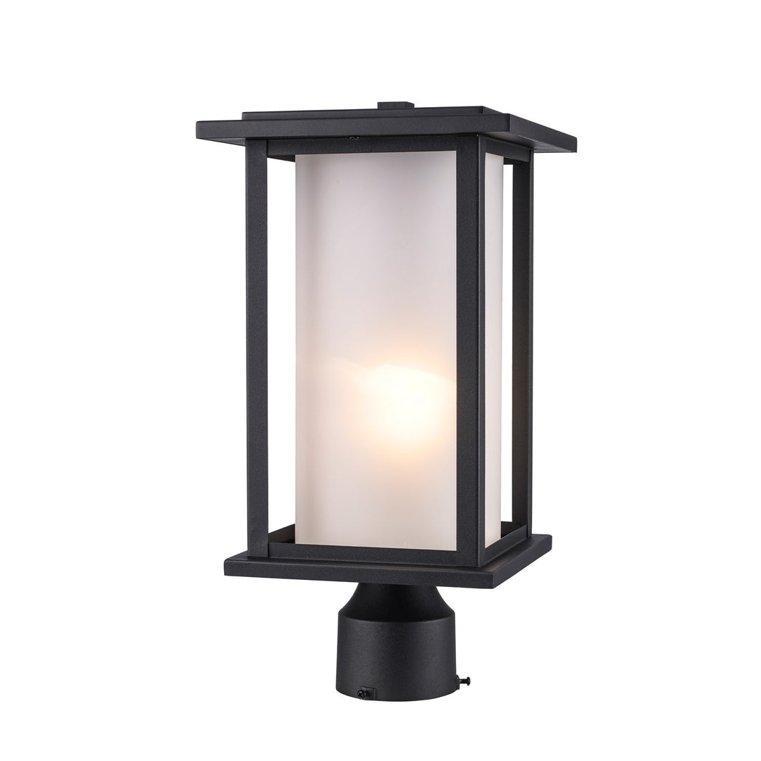 Shaakar One Light Post Lantern in Black - available from The Lighting Shoppe, trusted by Canadian homeowners