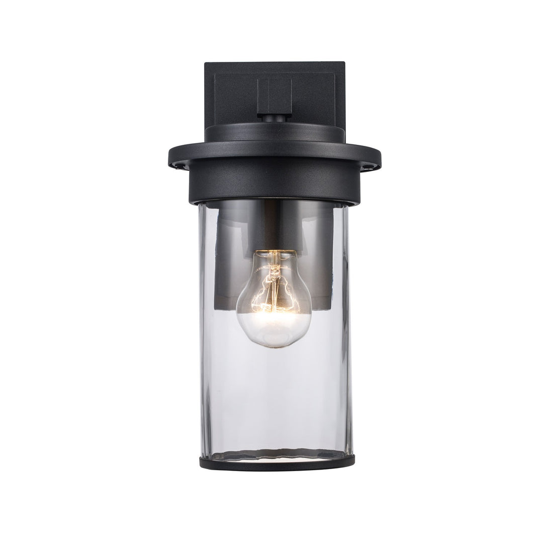 Carmel One Light Outdoor Wall Mount in Black - available from The Lighting Shoppe, trusted by Canadian homeowners
