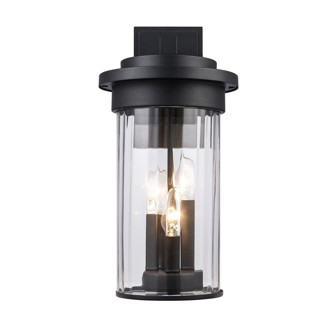 Carmel Three Light Outdoor Wall Mount in Black - available from The Lighting Shoppe, trusted by Canadian homeowners