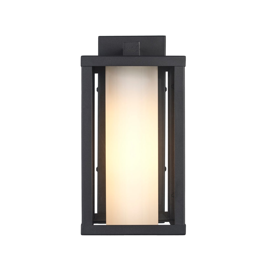 Adler One Light Outdoor Wall Mount in Black - available from The Lighting Shoppe, trusted by Canadian homeowners