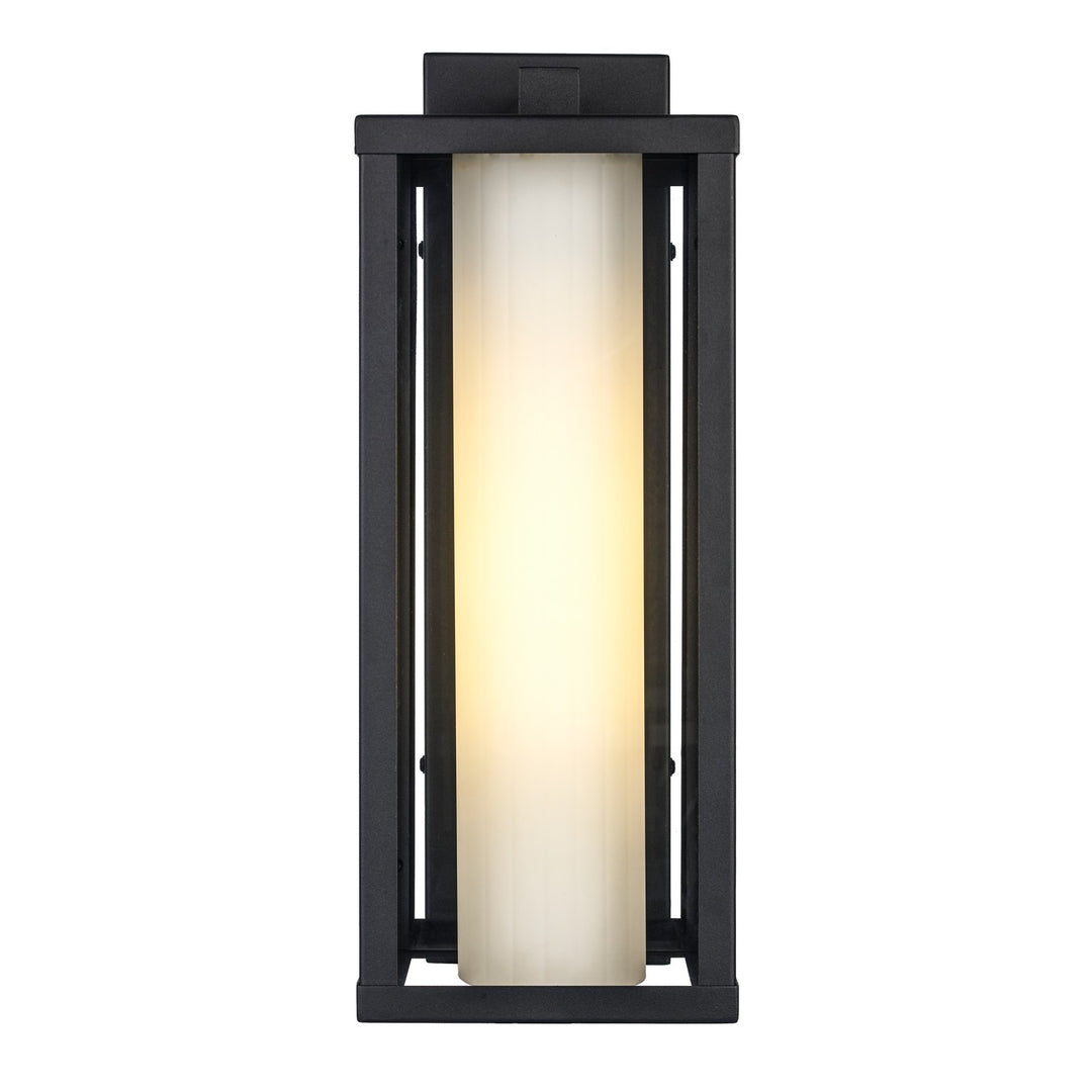 Adler One Light Outdoor Wall Mount in Black - available from The Lighting Shoppe, trusted by Canadian homeowners