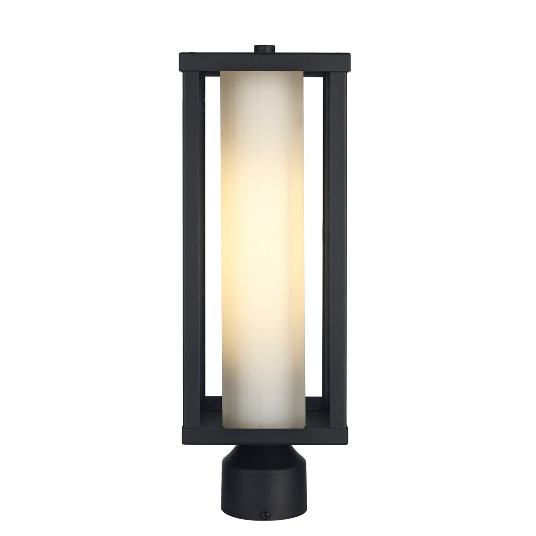 Adler One Light Post Lantern in Black - available from The Lighting Shoppe, trusted by Canadian homeowners