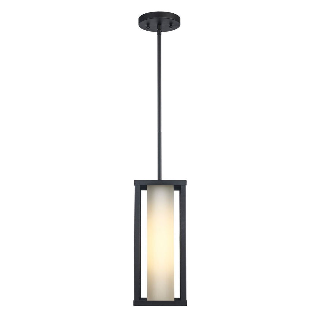 Adler One Light Outdoor Hanging Lantern in Black - available from The Lighting Shoppe, trusted by Canadian homeowners