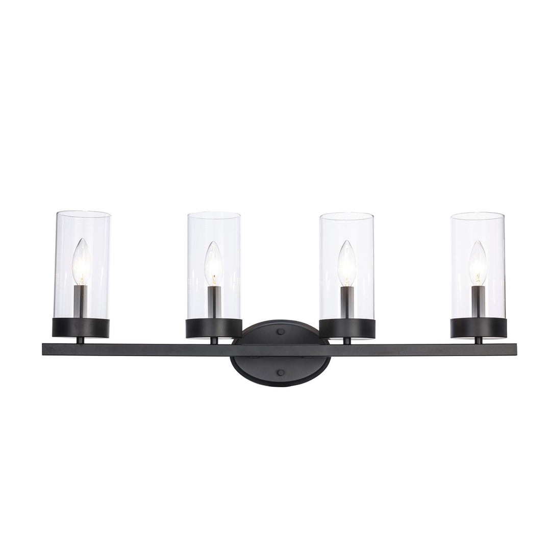 Meadowlark Four Light Vanity in Black - available from The Lighting Shoppe, trusted by Canadian homeowners