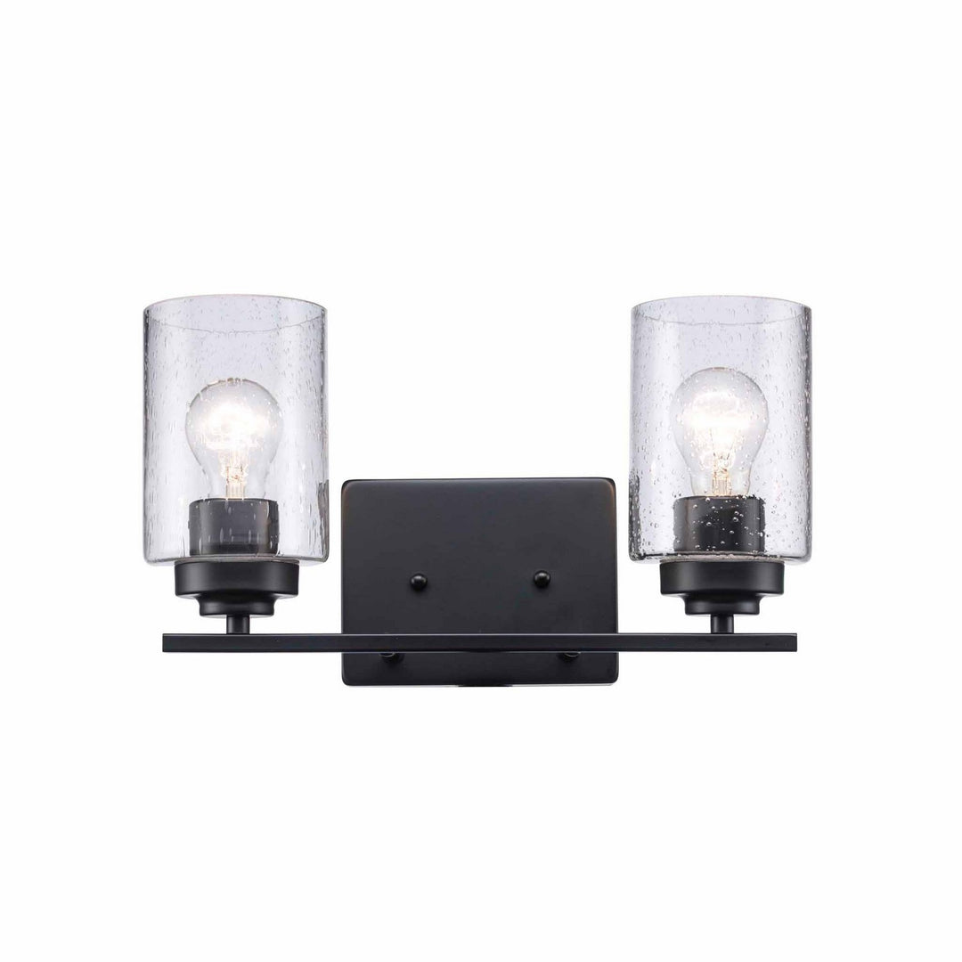 Mod Pod Two Light Vanity in Black - available from The Lighting Shoppe, trusted by Canadian homeowners