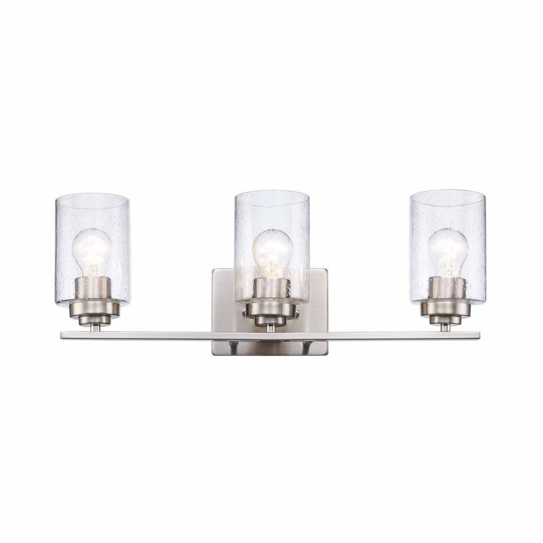 Mod Pod Three Light Vanity in Brushed Nickel - available from The Lighting Shoppe, trusted by Canadian homeowners