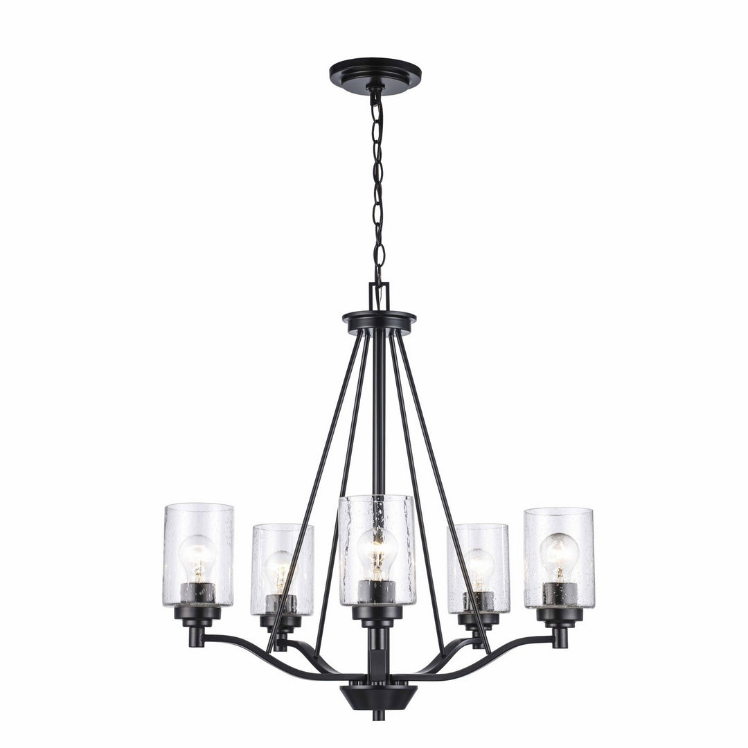 Mod Pod Five Light Chandelier in Black - available from The Lighting Shoppe, trusted by Canadian homeowners