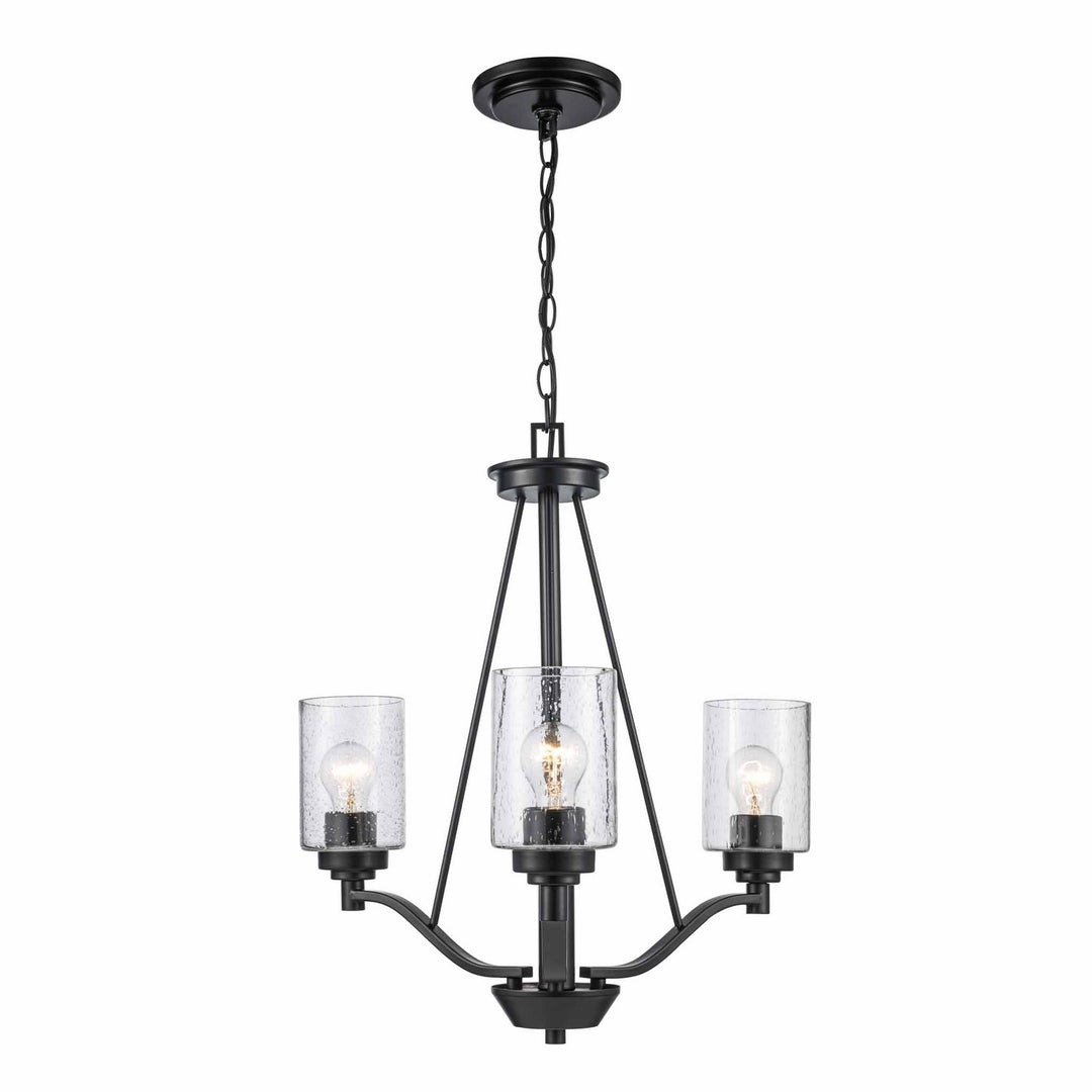 Mod Pod Three Light Chandelier in Black - available from The Lighting Shoppe, trusted by Canadian homeowners