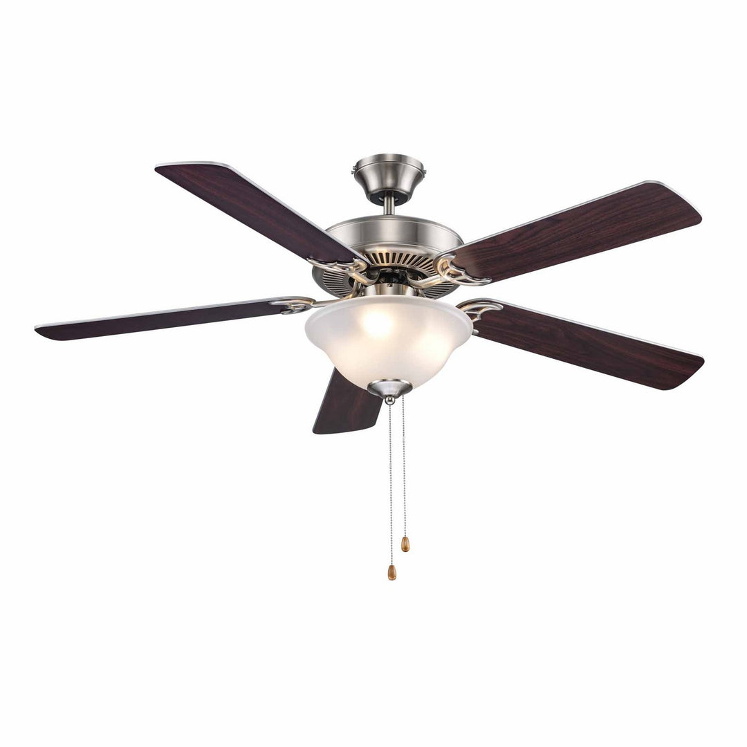 Solana 52"Ceiling Fan in Brushed Nickel - available from The Lighting Shoppe, trusted by Canadian homeowners