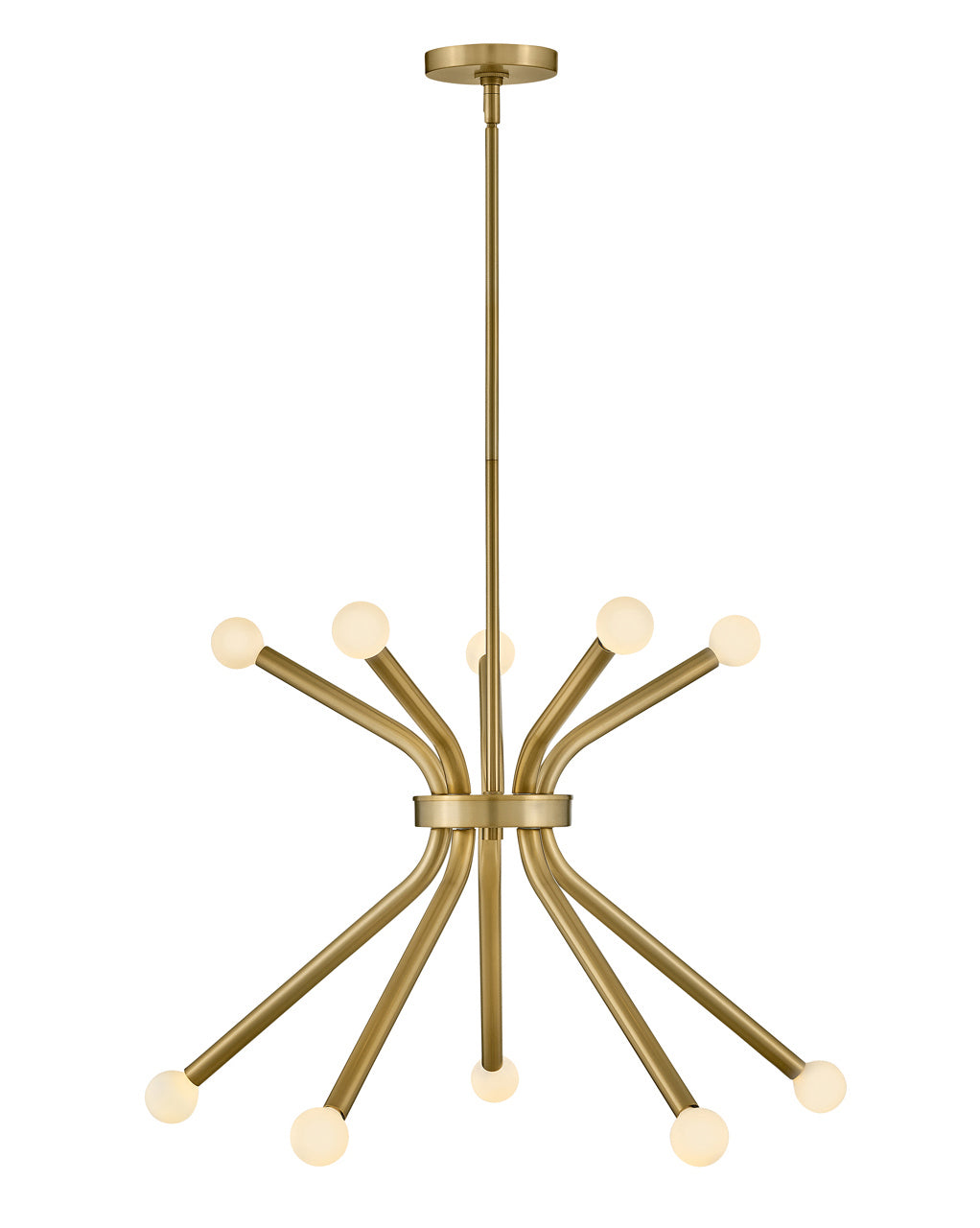Lark Canada - 83855LCB - LED Chandelier - Axton - Lacquered Brass