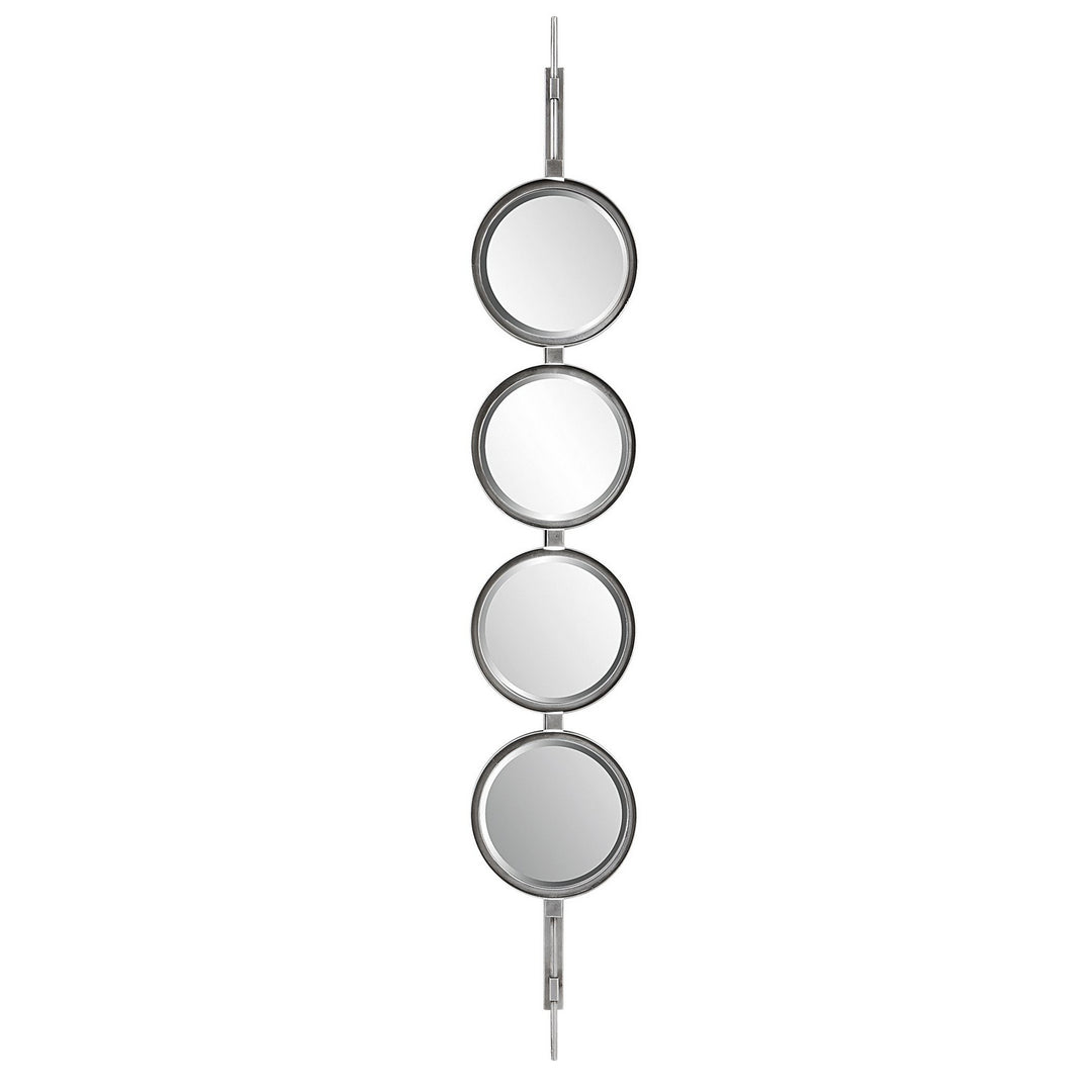 Button Mirror in Silver Leaf - available from The Lighting Shoppe, trusted by Canadian homeowners