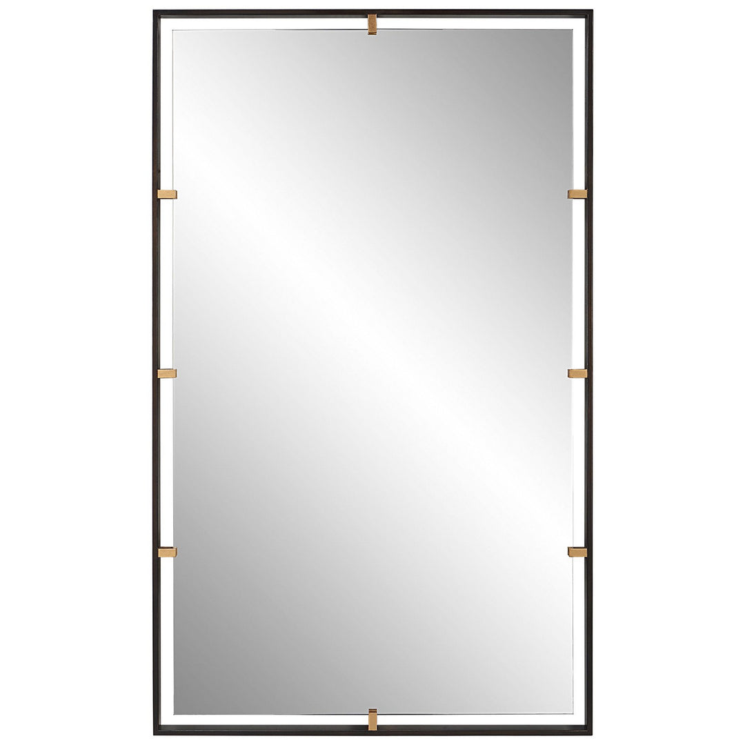 Egon Mirror in Aged Bronze - available from The Lighting Shoppe, trusted by Canadian homeowners