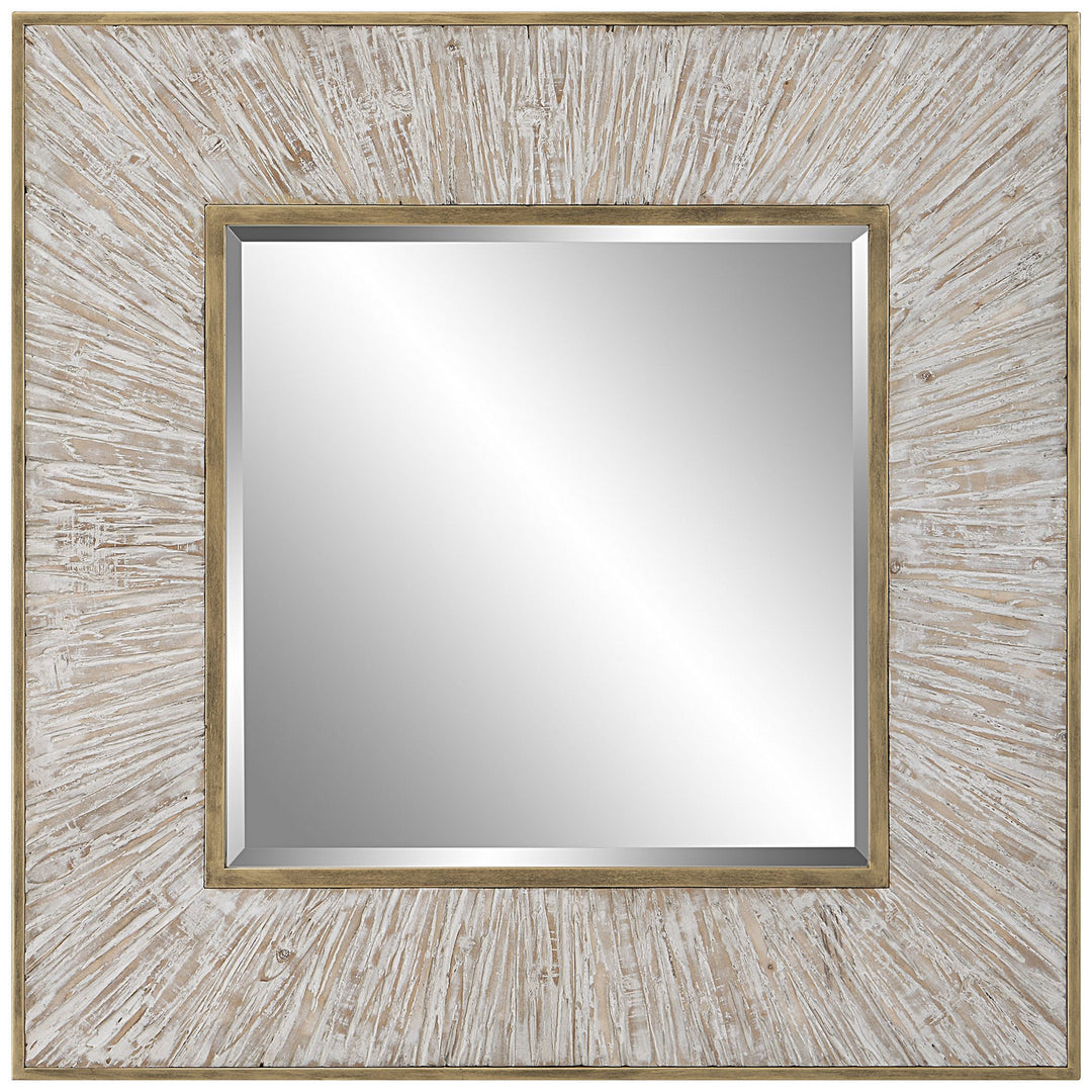 Wharton Mirror in Aged Whitewash - available from The Lighting Shoppe, trusted by Canadian homeowners