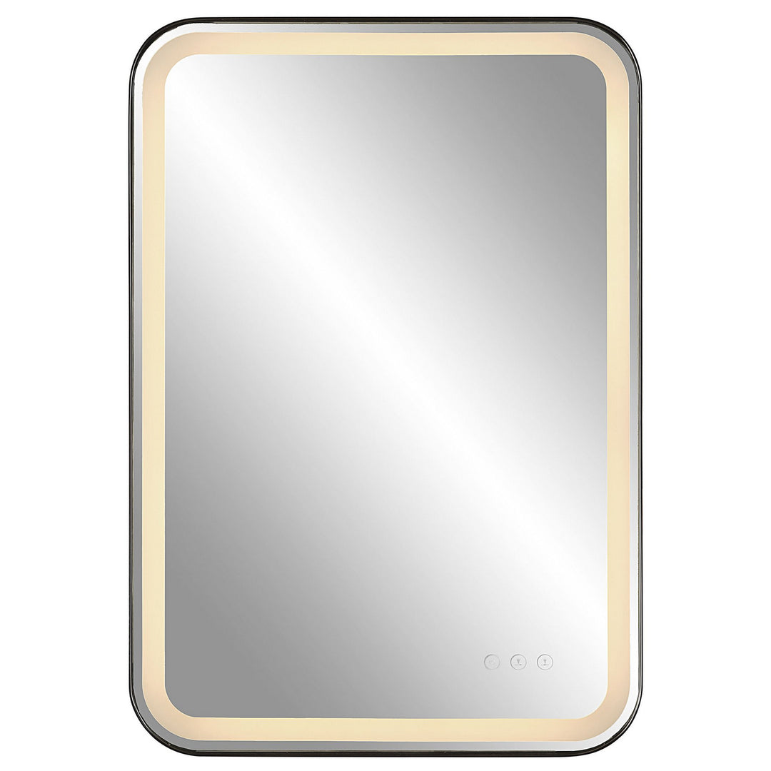 Crofton Mirror in Satin Black - available from The Lighting Shoppe, trusted by Canadian homeowners