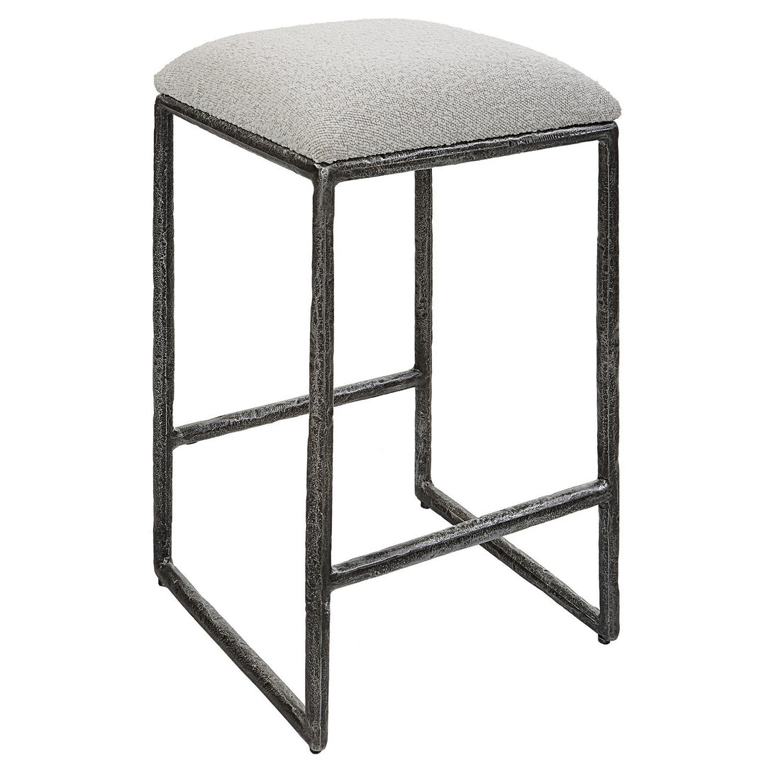 Brisbane Counter Stool in Distressed Charcoal - available from The Lighting Shoppe, trusted by Canadian homeowners