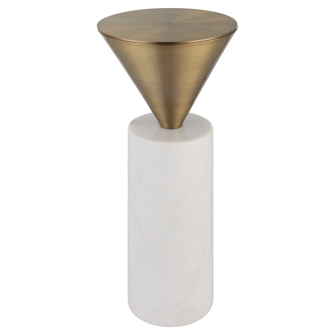 Top Hat Drink Table in Brushed Brass - available from The Lighting Shoppe, trusted by Canadian homeowners