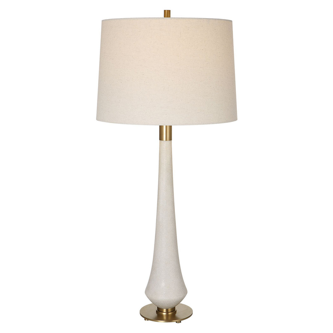 Marille One Light Table Lamp in Brushed Brass - available from The Lighting Shoppe, trusted by Canadian homeowners