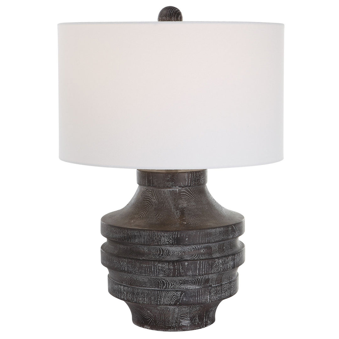 Timber One Light Table Lamp in Black - available from The Lighting Shoppe, trusted by Canadian homeowners