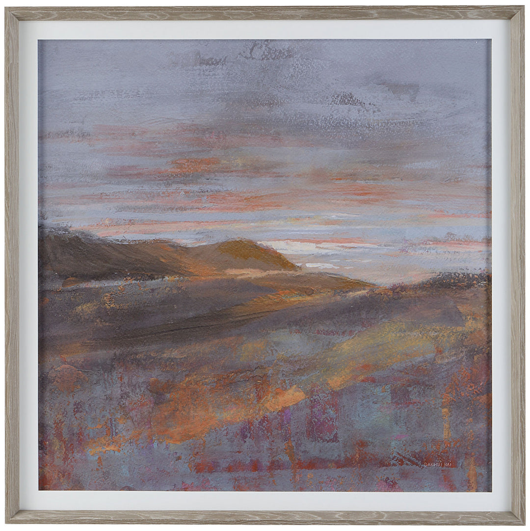 Dawn On The Hills Framed Print in Solid Wood - available from The Lighting Shoppe, trusted by Canadian homeowners