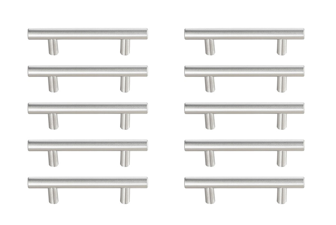 Elegant Lighting - PL400-3-NK-10PK - Bar Pull Multipack (set of 10) - Quinn - Brushed Nickel